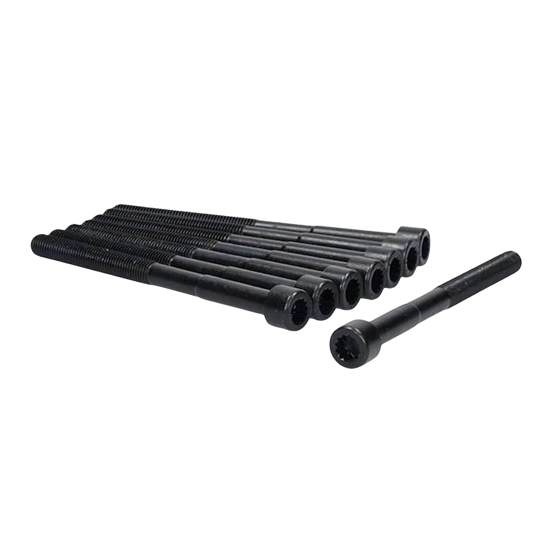 Juego de 8 tornillos de cabeza para Toyota, Lexus, 3.5 l., / 4.0 l. V6, 24 Válvulas, DOHC, Avalon 05/18, Camry 07/17, Highlander 08/16, Rav4 06/12, Sienna 07/16, Venza 09/16, ES350, GS450h 07/18, GS350, RX350 07/15, IS300, RC300 16/17, IS350 06/17, RX450h 10/15, Evora 10/19, 1GRFE ,2GRFE, 2GRFSE, 2GRFXE, 7GRFE Diámetro tornillo [mm]: 11 Largo tornillo [mm]: 141 Paso de Cuerda [mm]: 1.5 14-32333-02