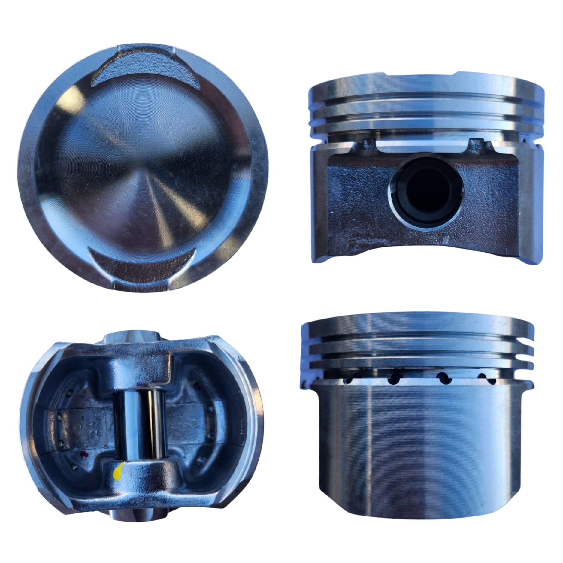 Pistones de motor para Fiat, 1.2 l., L4, 8 Válvulas, SOHC, Panda 07/12, 188A4.000 Distancia de compresión [mm]: 28 Diámetro cilindro [mm]: 70.8 Diámetro perno [mm]: 17.97 Largo perno [mm]: 49 34125