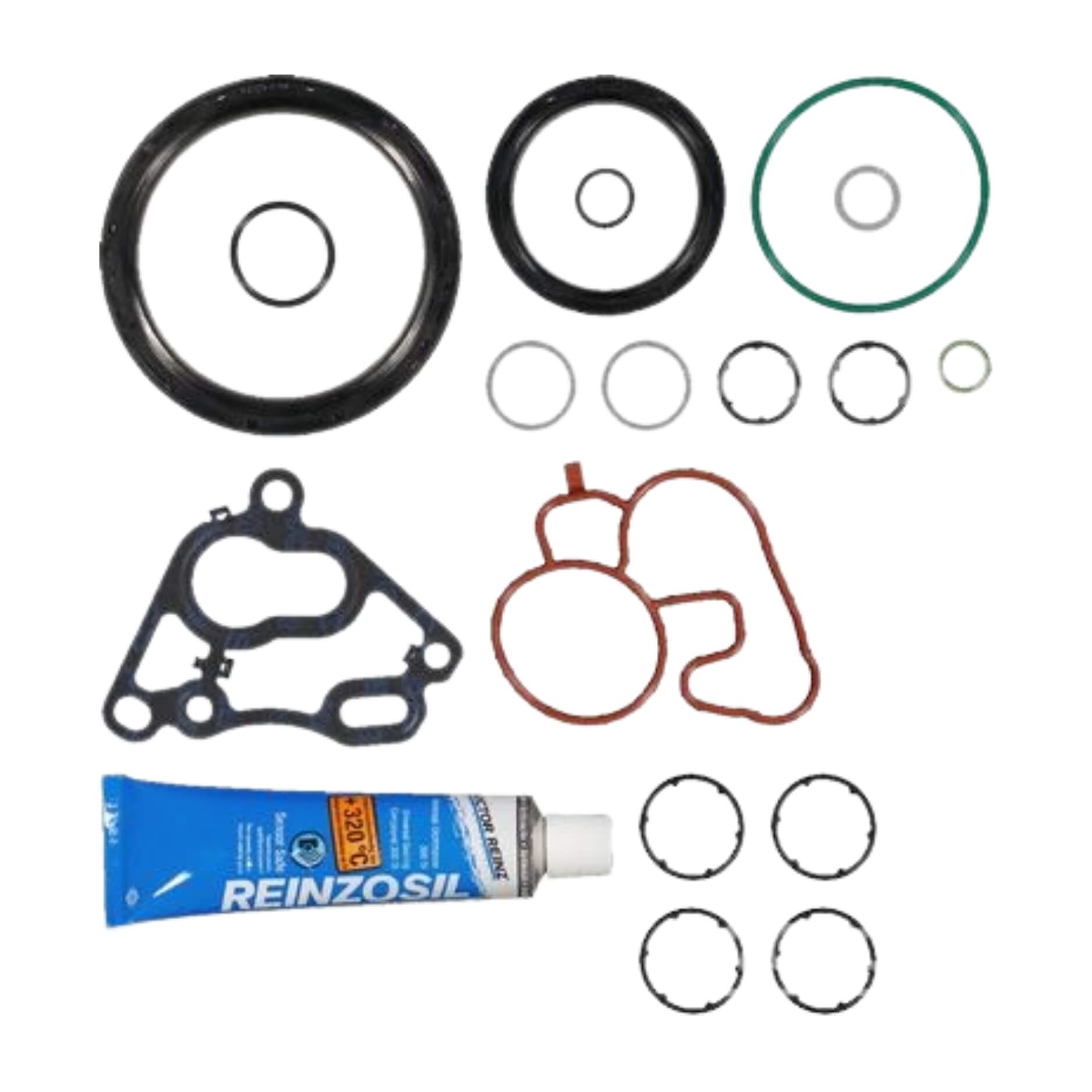 Retén Trasro y Delanero para Audi Porsche 3.0 l. CWGD, CZSA, CZSE, DCBD, DCBE, DECA, DKMB, DLZA, DWVA, DGRC, DGRB, DGPC A5 16-18, A6 18-20, A7 17-20, A8 17-19, Q5 16-21, Q7 19-21, Q8 18-24 DOHC 24 válvulas 08-10164-01