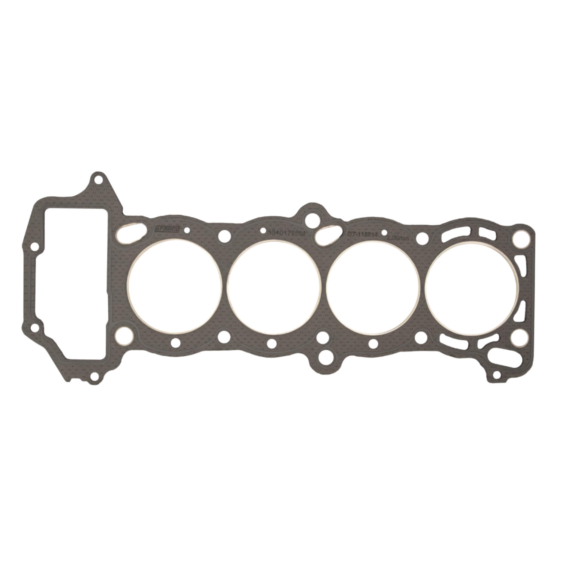 Junta de cabeza para Nissan, 1.6 l., L4, 16 Válvulas, DOHC, 200SX 95/98, NX 91/93, Sentra 91/97, Tsubame, Tsuru 93/97, GA16DE; Sobremedida, 2.0 mm. HGX-5840172-SM