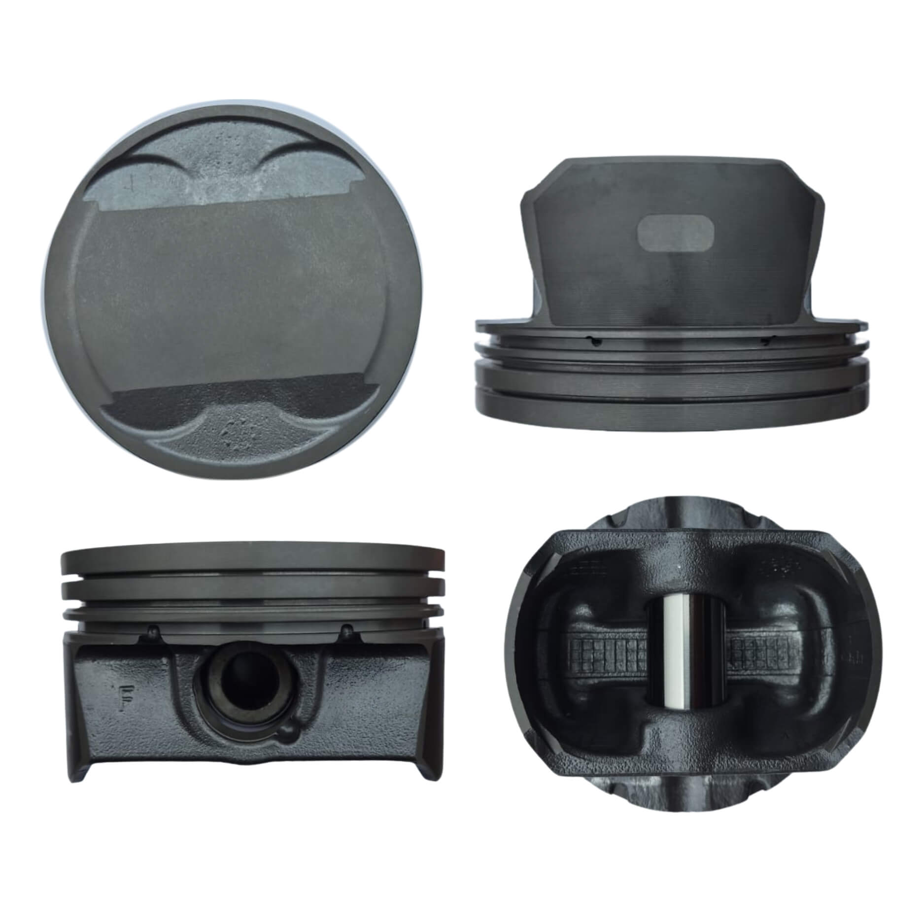 Juego de 6 pistones para Ford V6 3.7 l. (227) DOHC 24 Válvulas DURATEC VIN A, V, R, B, K, M 2008-12, Edge, F150, Mustang, Lincoln MKS, MKT, MKX Distancia de compresión [mm]: 31.50 Diámetro cilindro [mm]: 95.50 Diámetro perno [mm]: 23 Largo perno [mm]: 56 1138