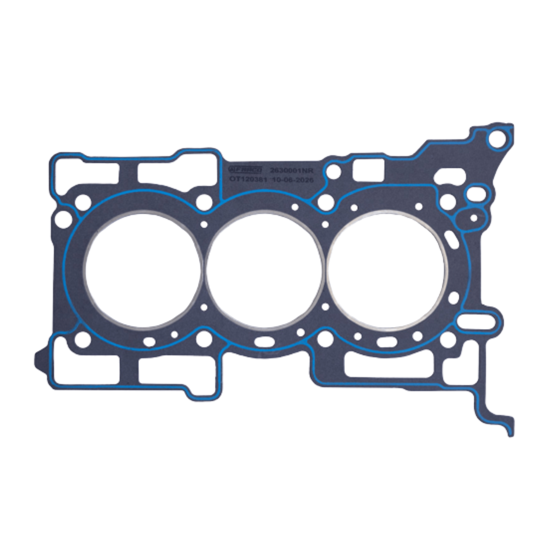 Junta de cabeza para Ford, 1.5 l., L3, 12 Válvulas, DOHC, Turbo, Ti-VCT, Figo 19/21, Ecosport, Focus 18/22, XZJF, Y2DA; Grafitada, 1.10 mm HGX-263001-NR