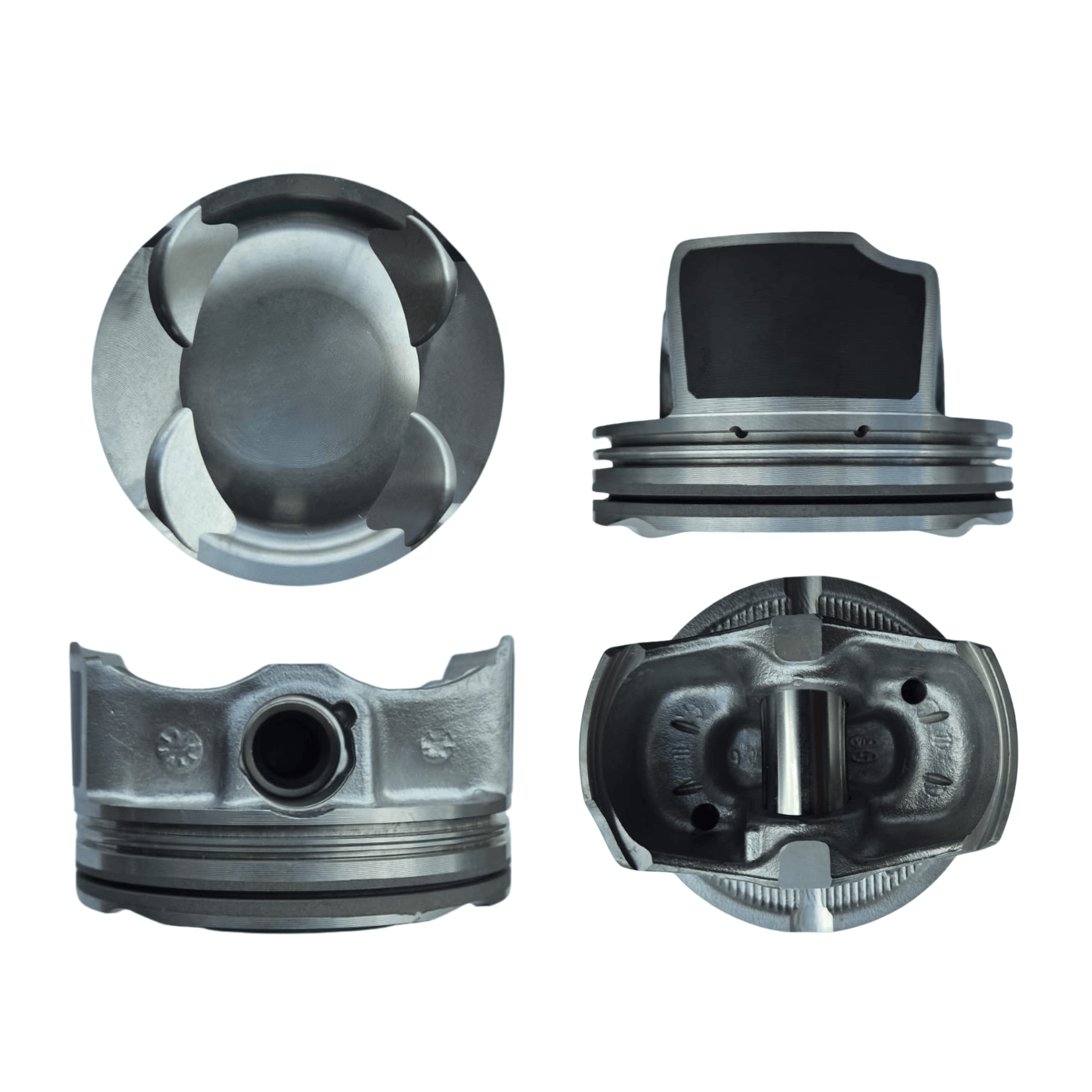Juego de 4 pistones para Hyundai Kia 2.5 l. G4KN Tucson 22-26, K8 21-26, Sorento 20-25, Sportage 21-25 DOHC 16 Válvulas 22-26 Diámetro perno [mm] 20 Largo perno [mm]: 49.80 Diámetro pistón [mm]: 88.50 Distancia de compresión [mm]: 31 Ranuras [mm]: 1.2 / 1.2 / 2.0 PL 10016 (6)