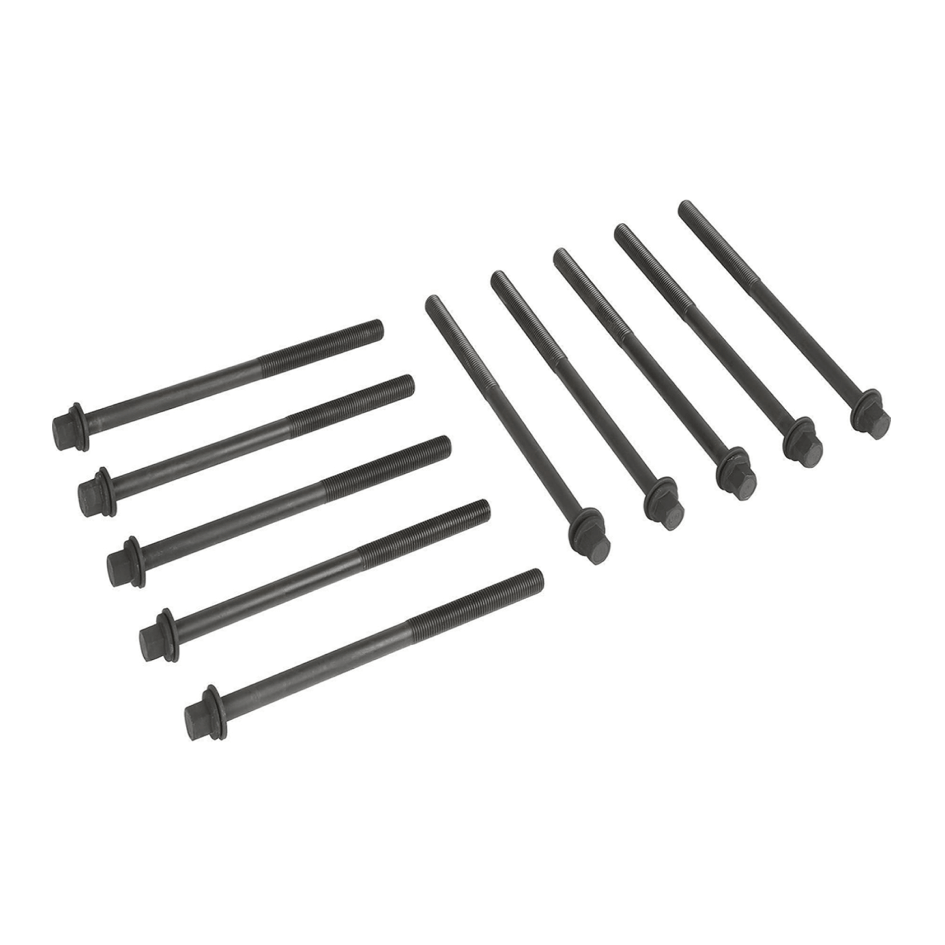Juego de 10 tornillos de cabeza para Honda 1.5 l. (1498cc) DOHC, 16 Válvulas, TURBO, L15B7, L15BB, L15B, L15BE, L15BG, L15BH, L15BJ, L15BY, Civic (16-24), CR-V (17-24), Accord (18-22) Diámetro Tornillo [mm]: 10 Largo Tornillo [mm]: 172 Paso de cuerda [mm]: 1.25 14-21022-01